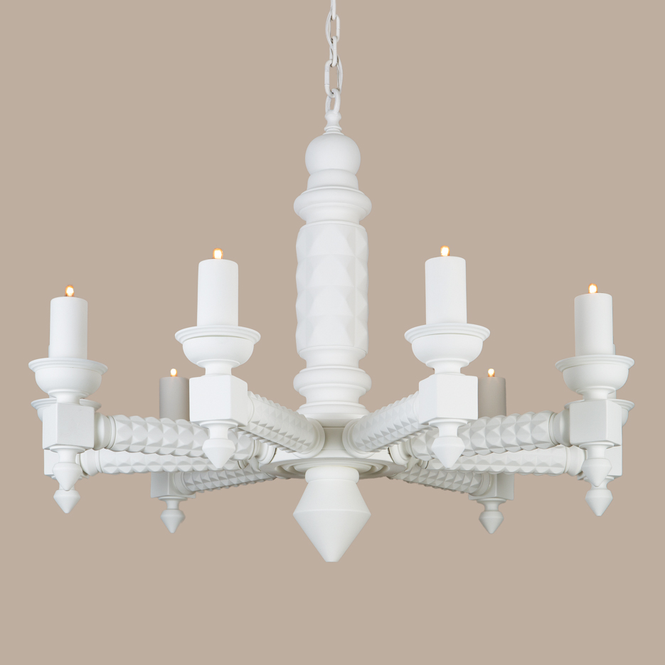 2075 Gesso Chandelier Paul Ferrante 2075 Gesso Chandelier Paul Ferrante