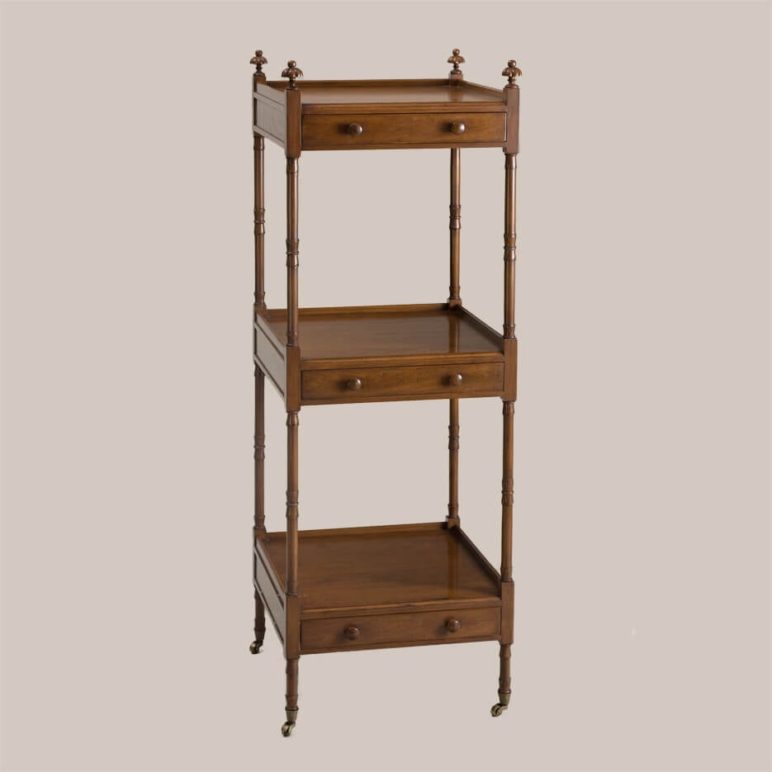 6158 Square 3 Tier Etagere With Drawers Paul Ferrante